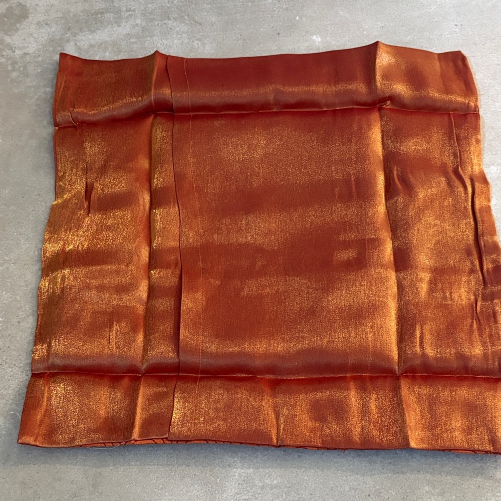 New Orange Swirl Thai Pillow Covers - Picture 5 of 5
